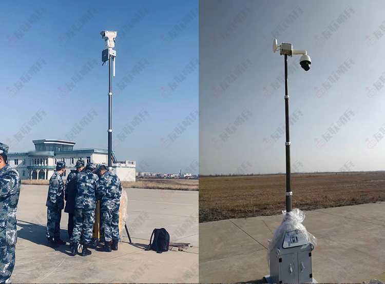 友联哨兵用于部队野外驻训全程无线视频监控