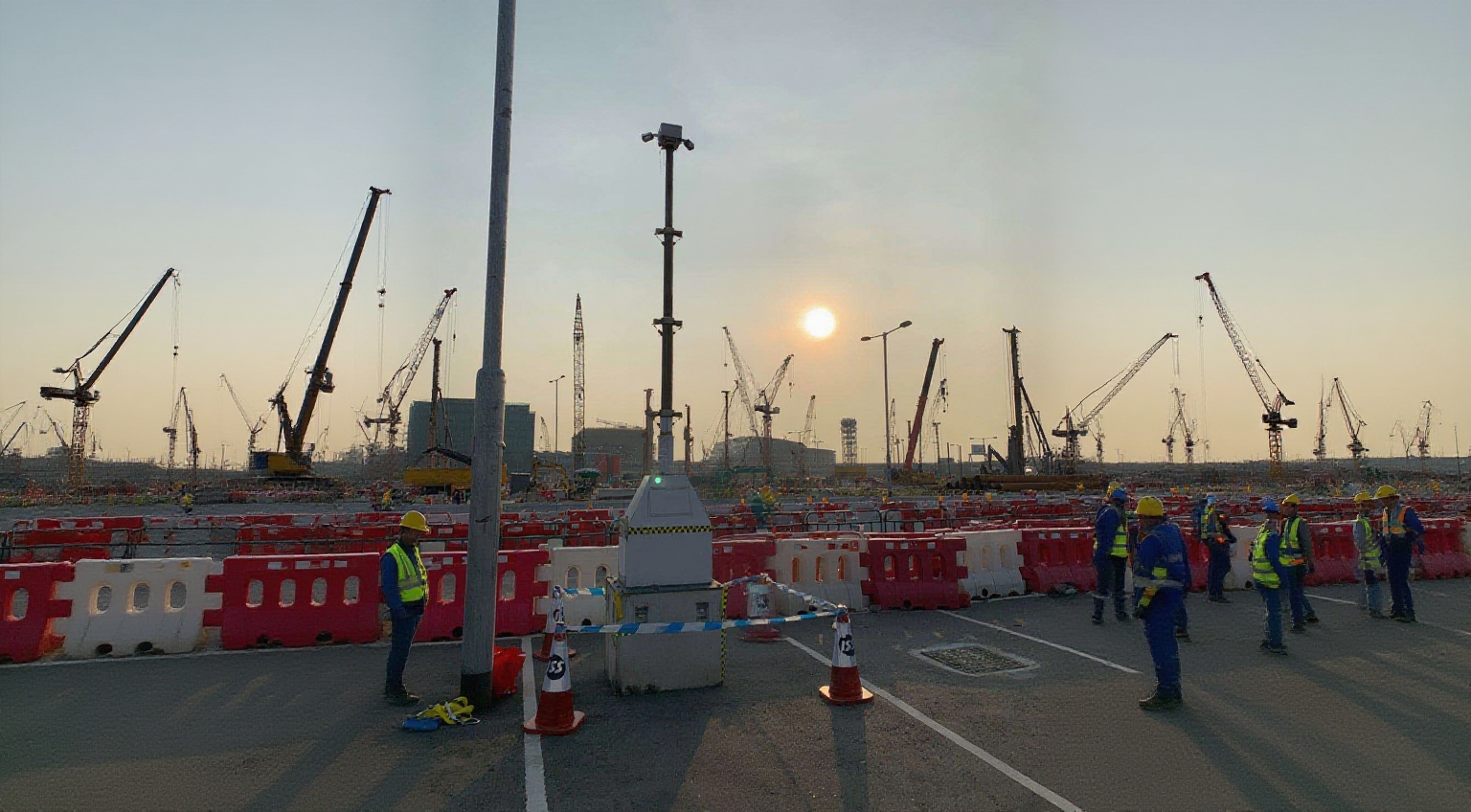 友联哨兵机场工地施工现场